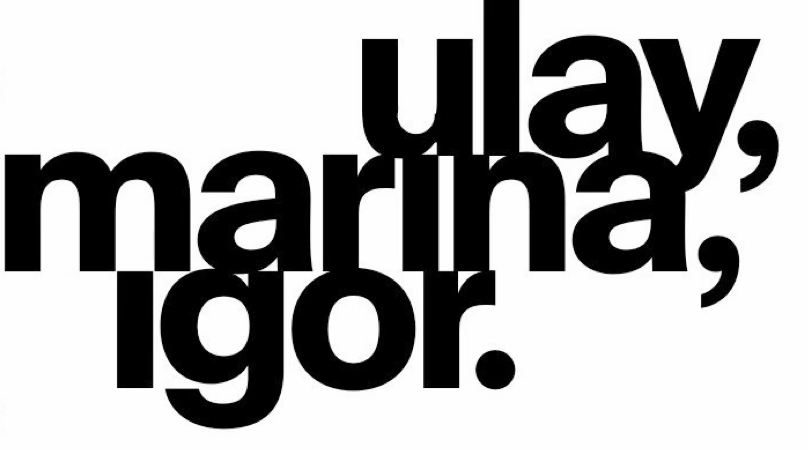 Logo mostra Ulay, Marina, Igor